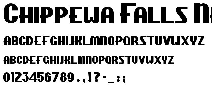 Chippewa Falls NF font